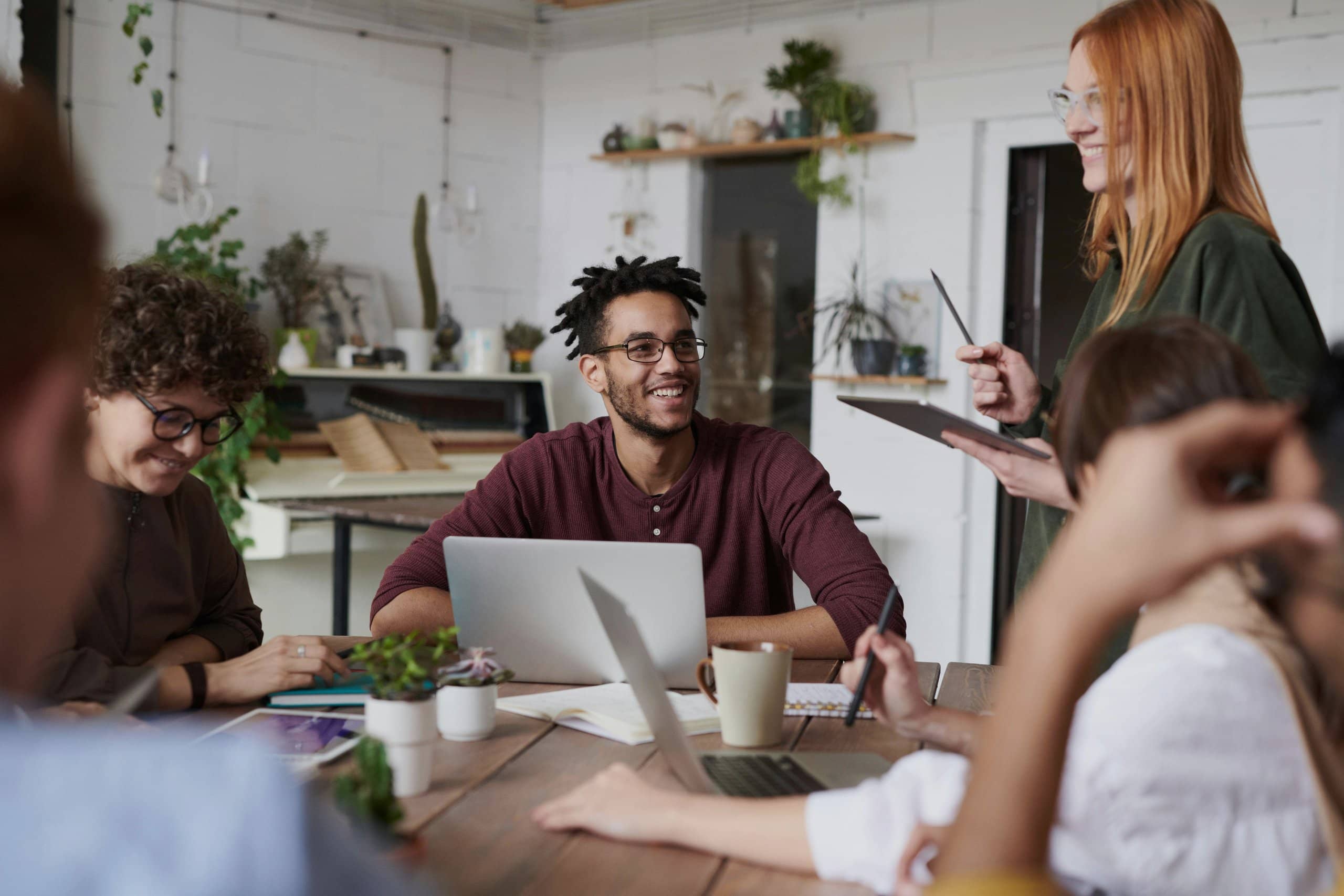 Background photo of business professionals